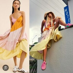 Free People Bohemian Beach Summer What Love Is Maxi Dress Size Medium Sundress